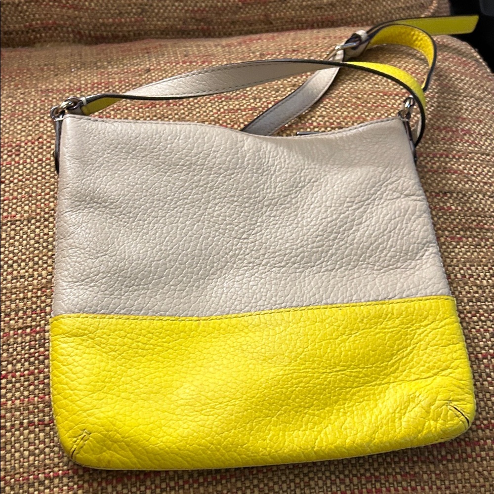 Kate Spade Yellow and Cream  Crossbody Bag - Picture 2 of 9